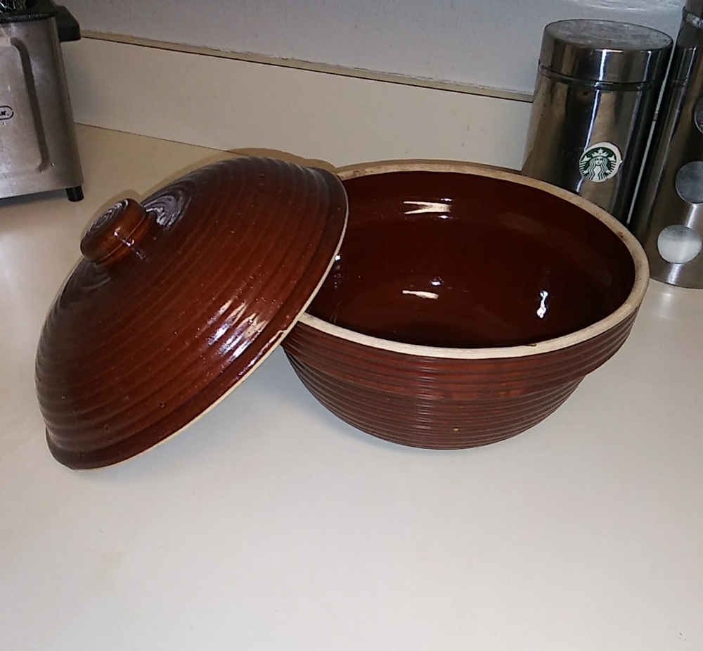 Antique Clay roasting pot